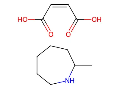 (Z)-but-2-enedioic acid;2-methylazepane structure