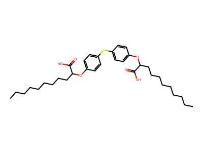 Undecanoic acid, 2,2'-(thiobis(4,1-phenyleneoxy))bis- structure