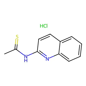 Acetamide, N-(2-quinolyl)thio-, hydrochloride structure