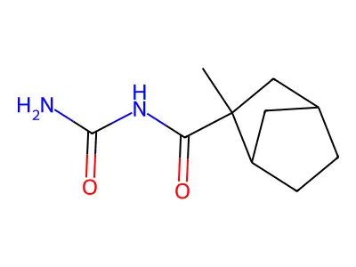 Norbornane-5-exo-carboxamide, N-carbamoyl-5-endo-methyl- structure