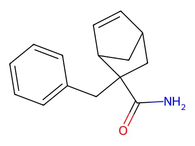 2-Norbornene-5-endo-carboxamide, 5-exo-benzyl- structure