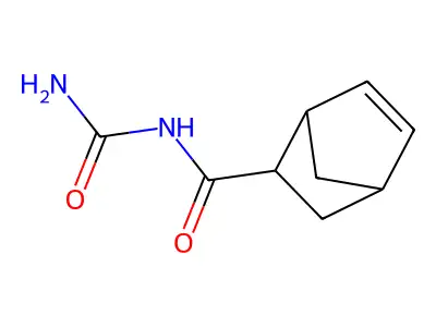 2-Norbornene-5-exo-carboxamide, N-carbamoyl- structure