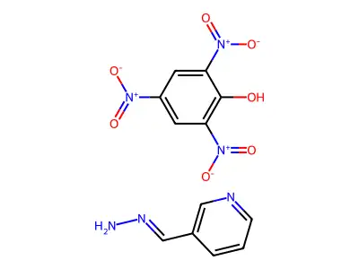 Pyridin-3-ylmethylidenehydrazine;2,4,6-trinitrophenol structure