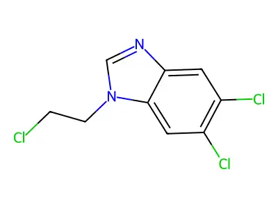 N-(2,3-dichloro-1-diethoxyphosphoryl-4-oxonaphthalen-1-yl)benzenesulfonamide structure