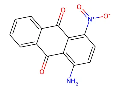1-Amino-4-nitroanthracene-9,10-dione structure