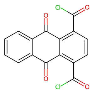 9,10-Dioxo-9,10-dihydroanthracene-1,4-dicarbonyl dichloride structure
