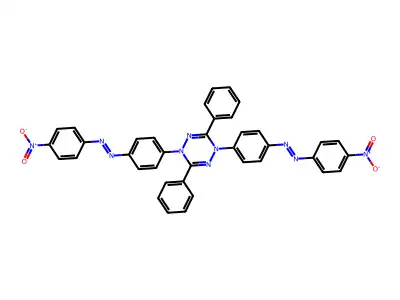 1,2,4,5-Tetrazine, 1,4-dihydro-1,4-bis[4-[2-(4-nitrophenyl)diazenyl]phenyl]-3,6-diphenyl- structure