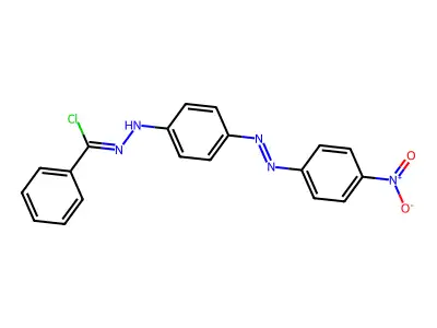 Benzenecarbohydrazonoyl chloride, N-[4-[2-(4-nitrophenyl)diazenyl]phenyl]- structure