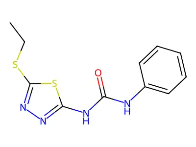 1-(5-Ethylsulfanyl-1,3,4-thiadiazol-2-yl)-3-phenylurea structure