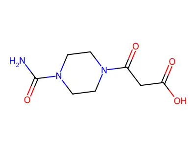 3-(4-Carbamoylpiperazin-1-yl)-3-oxopropanoic acid structure