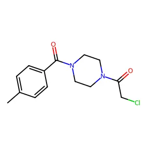 2-Chloro-1-[4-(4-methylbenzoyl)piperazin-1-yl]ethan-1-one structure