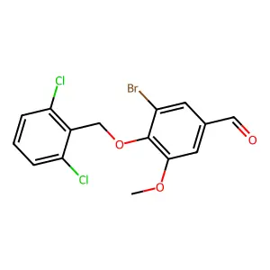 3-Bromo-4-[(2,6-dichlorophenyl)methoxy]-5-methoxybenzaldehyde structure