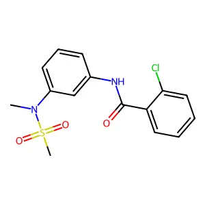 2-chloro-N-{3-[methyl(methylsulfonyl)amino]phenyl}benzamide structure