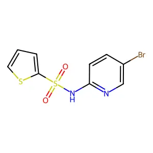 N-(5-Bromopyridin-2-yl)thiophene-2-sulfonamide structure
