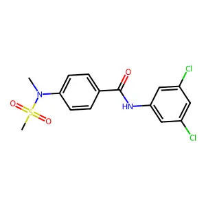 N-(3,5-dichlorophenyl)-4-[methyl(methylsulfonyl)amino]benzamide structure