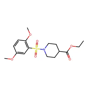 Ethyl 1-(2,5-dimethoxyphenyl)sulfonylpiperidine-4-carboxylate structure