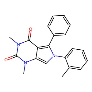 1,3-Dimethyl-6-(2-methylphenyl)-5-phenylpyrrolo[3,4-d]pyrimidine-2,4-dione structure