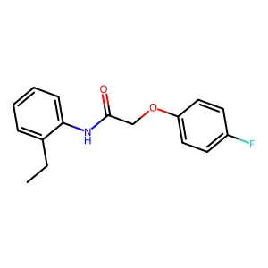N-(2-ethylphenyl)-2-(4-fluorophenoxy)acetamide structure