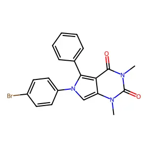 6-(4-Bromophenyl)-1,3-dimethyl-5-phenylpyrrolo[3,4-d]pyrimidine-2,4-dione structure