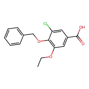 4-(Benzyloxy)-3-chloro-5-ethoxybenzoic acid structure