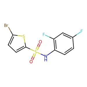 5-bromo-N-(2,4-difluorophenyl)thiophene-2-sulfonamide structure