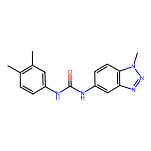 1-(3,4-Dimethylphenyl)-3-(1-methylbenzotriazol-5-yl)urea structure