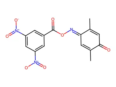 4-{[(3,5-Dinitrobenzoyl)oxy]imino}-2,5-dimethylcyclohexa-2,5-dien-1-one structure