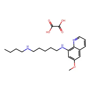 N-Butyl-N-(6-methoxyquinolin-8-YL)pentane-1,5-diamine structure