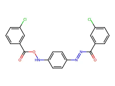 [4-[(3-Chlorobenzoyl)diazenyl]anilino] 3-chlorobenzoate structure