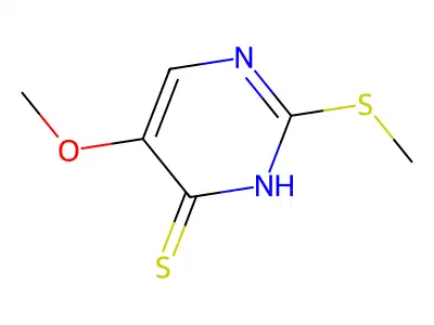 5-Methoxy-2-(methylsulfanyl)pyrimidine-4-thiol structure