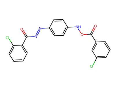 [4-[(2-Chlorobenzoyl)diazenyl]anilino] 3-chlorobenzoate structure