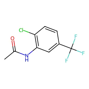 N-[2-chloro-5-(trifluoromethyl)phenyl]acetamide structure