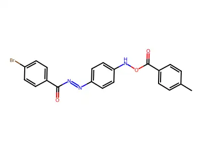 ({4-[(E)-(4-Bromobenzoyl)diazenyl]anilino}oxy)(4-methylphenyl)methanone structure