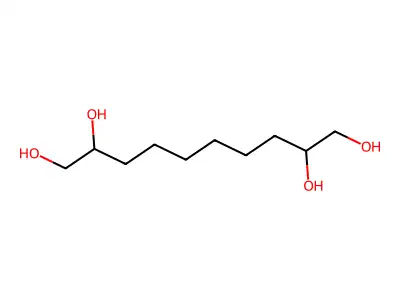 Decane-1,2,9,10-tetrol structure