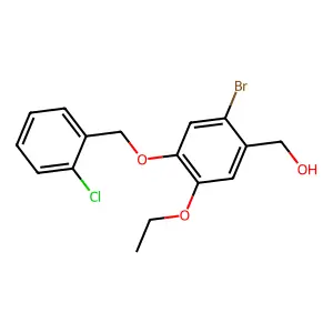[2-Bromo-4-[(2-chlorophenyl)methoxy]-5-ethoxyphenyl]methanol structure