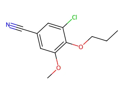 3-Chloro-5-methoxy-4-propoxybenzonitrile structure