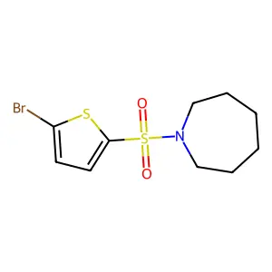 1-(5-Bromothiophen-2-yl)sulfonylazepane structure
