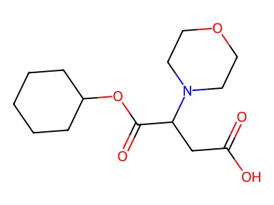 4-(Cyclohexyloxy)-3-morpholino-4-oxobutanoic acid structure