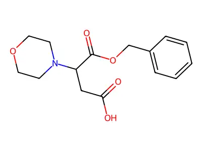 4-(Benzyloxy)-3-(morpholin-4-yl)-4-oxobutanoic acid structure