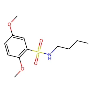 N-butyl-2,5-dimethoxybenzenesulfonamide structure