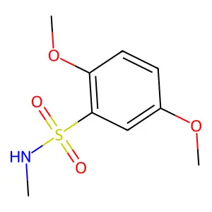 2,5-二甲氧基-N-甲基苯-1-磺酰胺 structure
