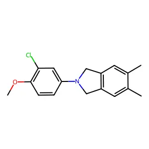 2-(3-Chloro-4-methoxyphenyl)-5,6-dimethyl-1,3-dihydroisoindole structure