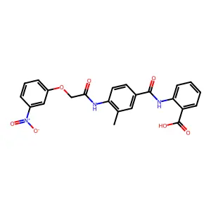 2-[[3-methyl-4-[[2-(3-nitrophenoxy)acetyl]amino]benzoyl]amino]benzoic Acid structure