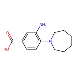 3-Amino-4-(azepan-1-yl)benzoic acid structure