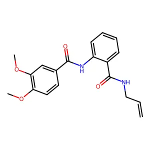 3,4-dimethoxy-N-[2-(prop-2-enylcarbamoyl)phenyl]benzamide structure