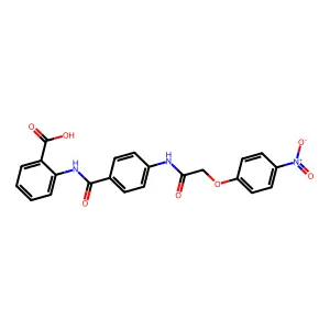 2-[[4-[[2-(4-nitrophenoxy)acetyl]amino]benzoyl]amino]benzoic Acid structure