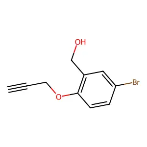 [5-Bromo-2-(2-propyn-1-yloxy)phenyl]methanol structure