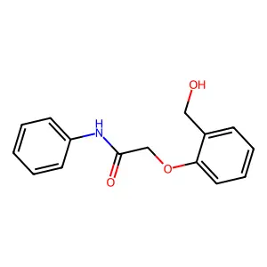 2-[2-(hydroxymethyl)phenoxy]-N-phenylacetamide structure