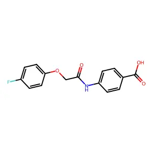 4-{[(4-Fluorophenoxy)acetyl]amino}benzoic acid structure