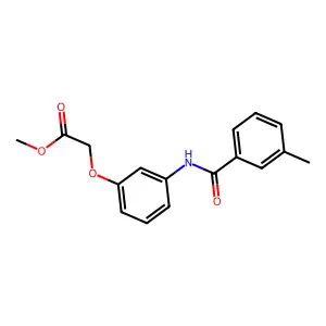 Methyl {3-[(3-methylbenzoyl)amino]phenoxy}acetate structure
